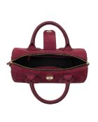 Flola V Plum leren bowlinghandtas - 29x15x13,5 cm