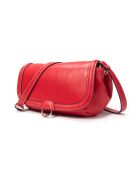 Nieuwe Ully GL karmijnrode leren schoudertas - 25x 13x 9cm