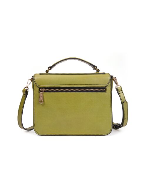 Eiffel Bag JU zuurgroene leren boekentas - 22x18x10 cm