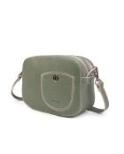 Renee VC groene leren schoudertas - 23x14x8 cm