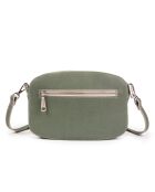 Renee VC groene leren schoudertas - 23x14x8 cm