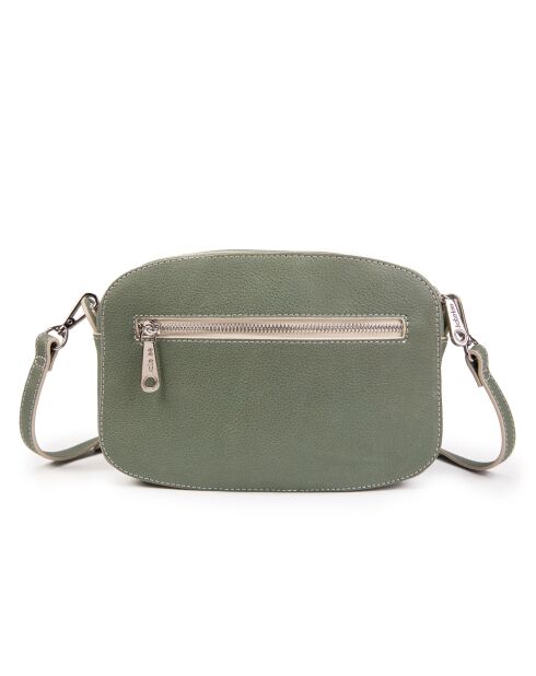 Renee VC groene leren schoudertas - 23x14x8 cm