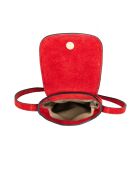 Zelie V Handytasche aus Leder, 11,5 x 17,5 x 1,5 cm, Rot