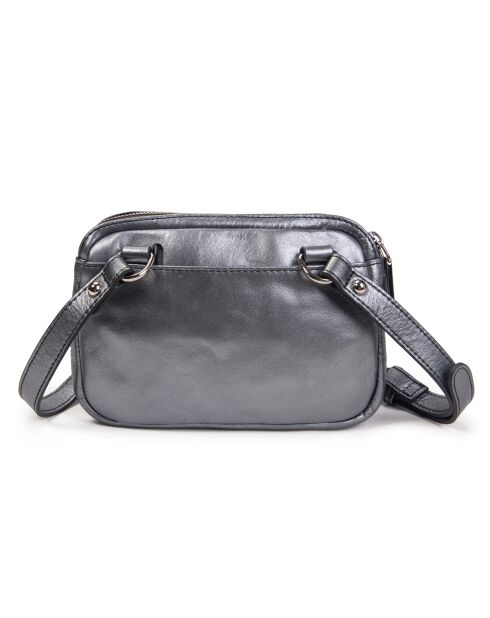 Hena Z Iron leren schoudertas - 17,5x10x6 cm