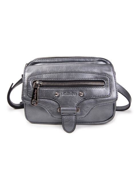 Hena Z Iron leren schoudertas - 17,5x10x6 cm