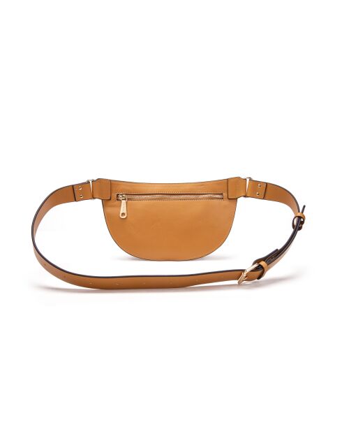 Ully GL Gürteltasche aus kamelfarbenem Leder - 20x12x2,5 cm