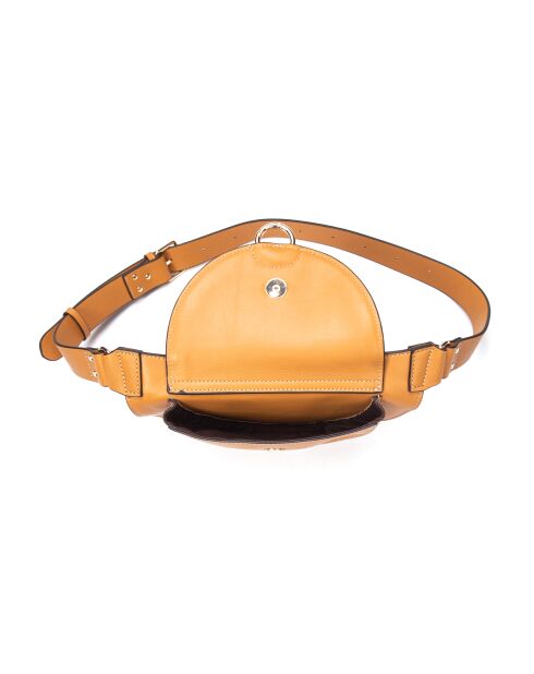 Ully GL Gürteltasche aus kamelfarbenem Leder - 20x12x2,5 cm