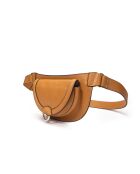 Ully GL Gürteltasche aus kamelfarbenem Leder - 20x12x2,5 cm