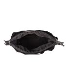 ST Tropez Fur schwarze Lederhandtasche - 28x25x14 cm