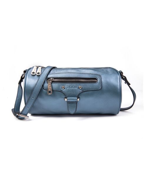 Camy Z Nacre Acqua leren schoudertas voor bowlen - 27x13x12 cm