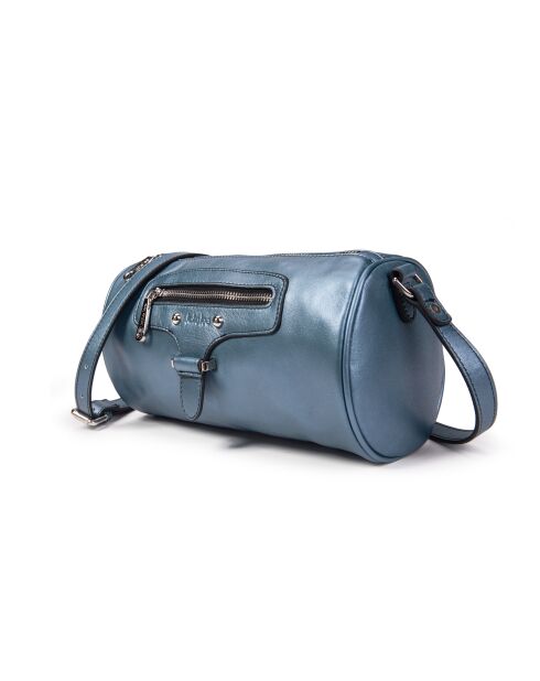 Camy Z Nacre Acqua leren schoudertas voor bowlen - 27x13x12 cm