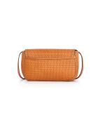 Ully Tresse Schultertasche aus Leder in Cognac, 25 x 13 x 9 cm