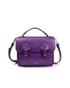 Eiffel Bag JU paarse leren boekentas - 22x18x10 cm