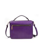 Eiffel Bag JU paarse leren boekentas - 22x18x10 cm