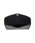 Tarjetero Miley G de piel negra - 10x6,2 cm