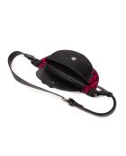 Ully Fur Leo Gürteltasche aus Rindsleder, 20 x 12 x 2,5 cm, Fuchsienrosa