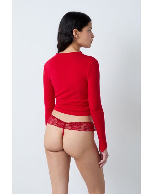 String Voleuse cardinal