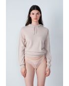 Sprankelende tanga S25 beige