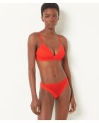 Orangefarbener Tanga mit Diamanten