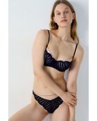 Erlesener marineblauer Tanga