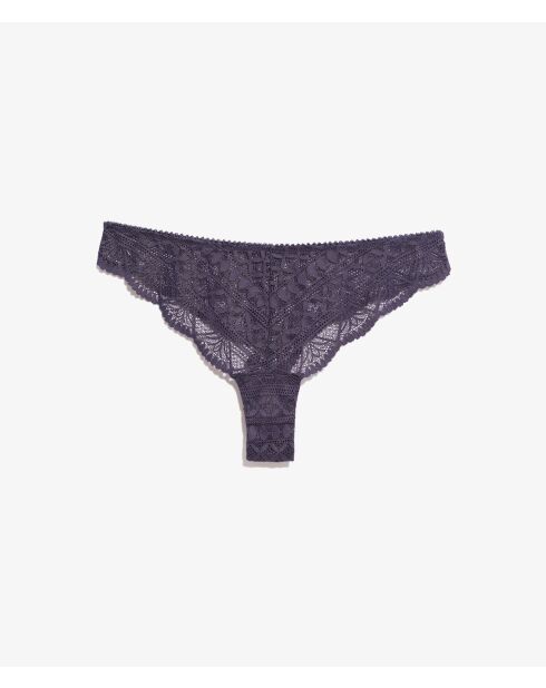 Antracietkleurige string van idole