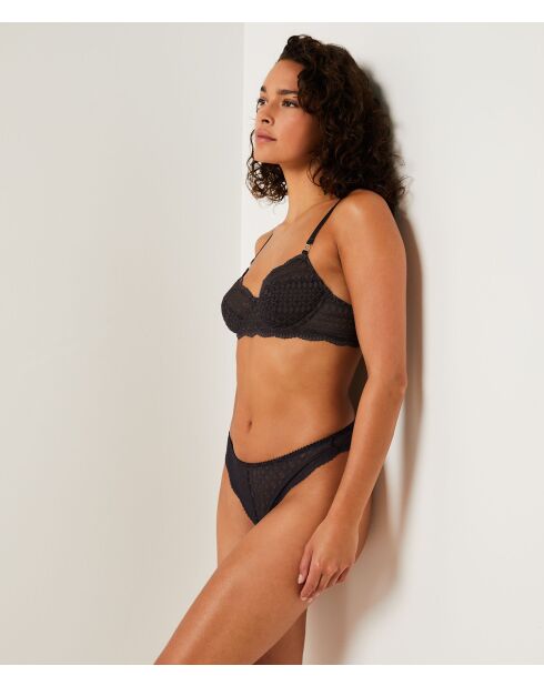 Antracietkleurige string van idole