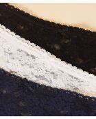 Set de 3 tangas Danta Spe de color azul oscuro