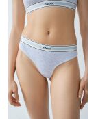 Gezellige lichtgrijze string