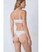 Gezellige lichtgrijze string