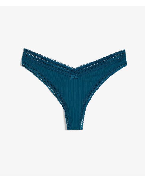 Power tanga eendblauw