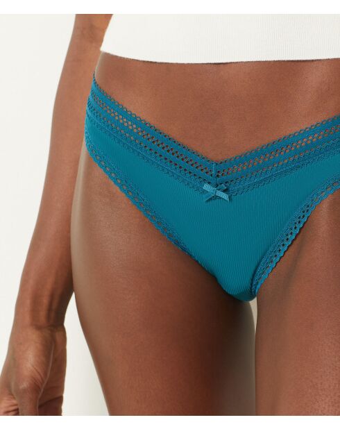 Power tanga eendblauw