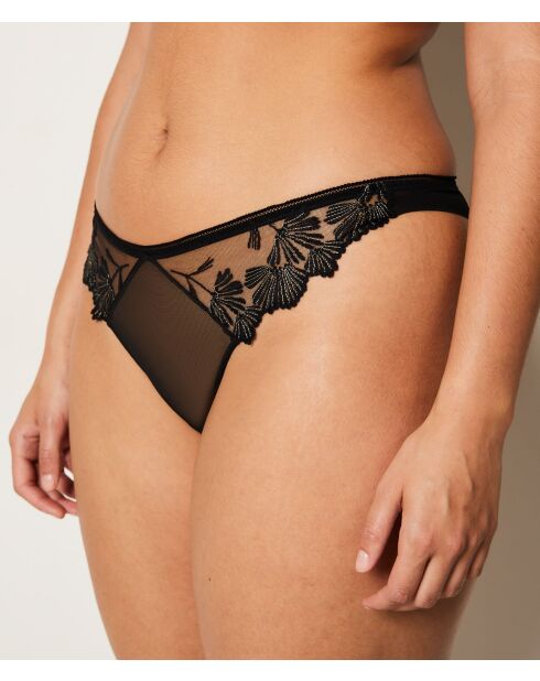 Tanga Palmes noir