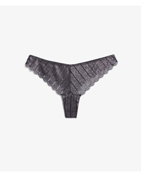 Tanga negra Illusions