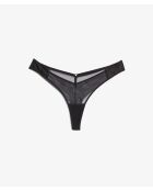 Mitternachtsschwarzer Tanga