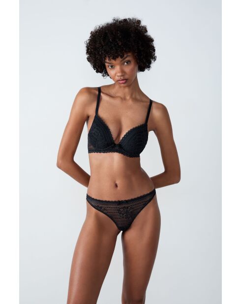 Zwarte string Panama