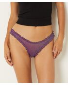 Amber Glanzende paarse string