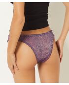 Amber Glanzende paarse string