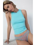 Himmelblauer Tanga Frivole