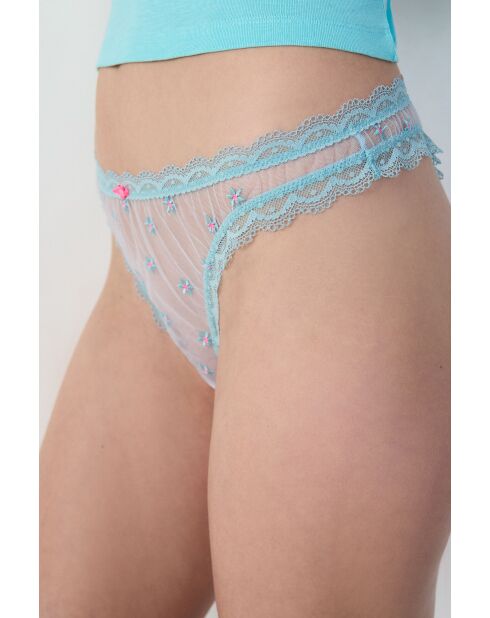 Himmelblauer Tanga Frivole