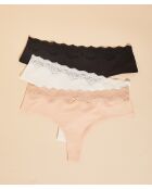 Set mit 3 mehrfarbigen Nora Spe Tangas