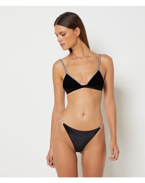 Zwarte ondeugende string