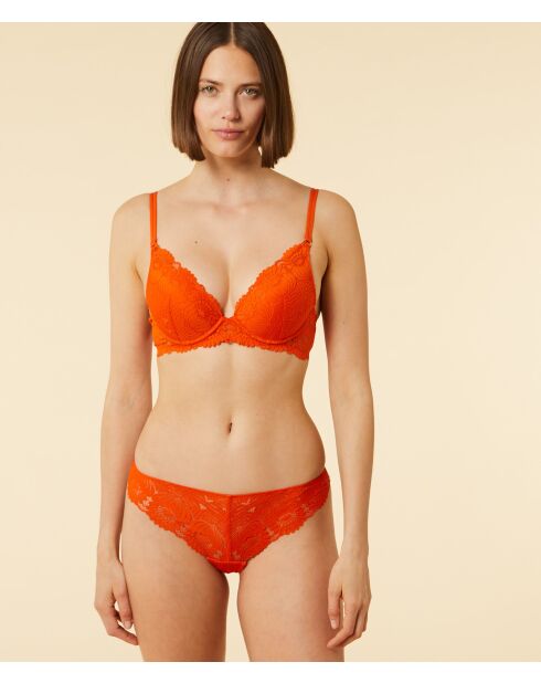Tanga mit orangefarbener Sonnenblume