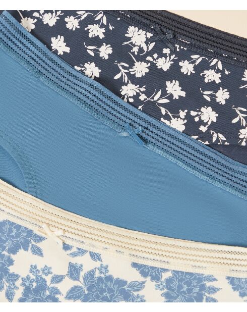 Set van 3 blauwe Ciane shorties