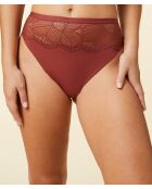 Tanga Flexi Lace roter Backstein