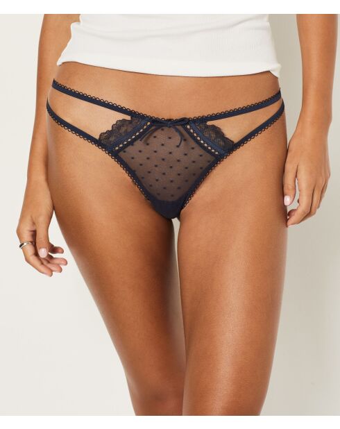 Antracietkleurige Petra string