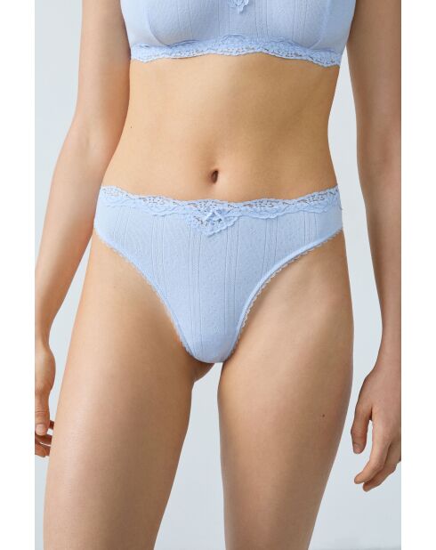 String Chouchoutte bleu ciel