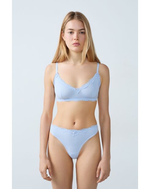 String Chouchoutte bleu ciel