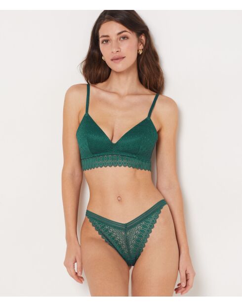 Tanga Gravur tannengrün