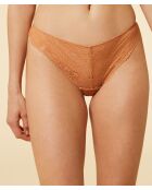 Tanga in Sonnenblumen-Beige