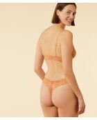 Tanga in Sonnenblumen-Beige